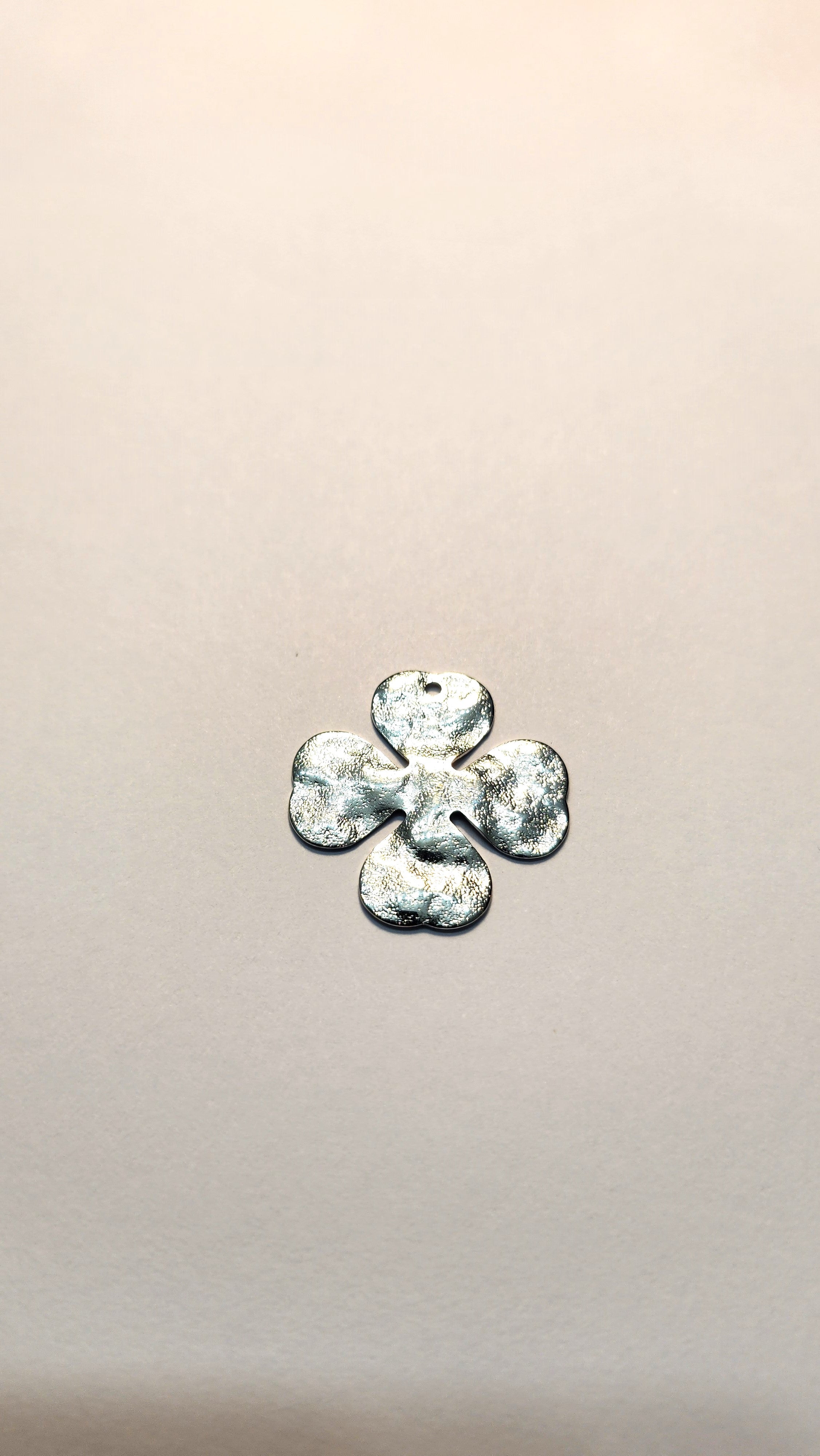PASSANTE IN OTTONE QUADRIFOGLIO MART. COL. ORO OPACO