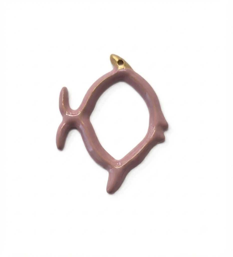 Centrali in zama Nickel Free smaltati (pack 1 pz.) le dimensioni sono comprensive di anellino.