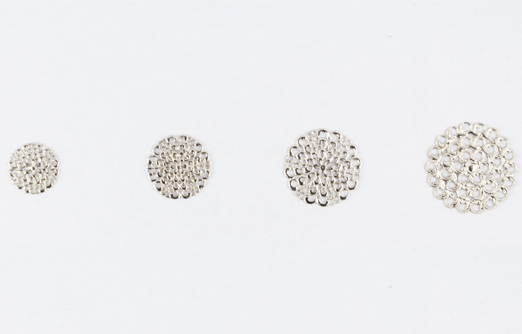 FILIGRANA IN OTTONE MM. 20 COL.ARGENTO AMERICA