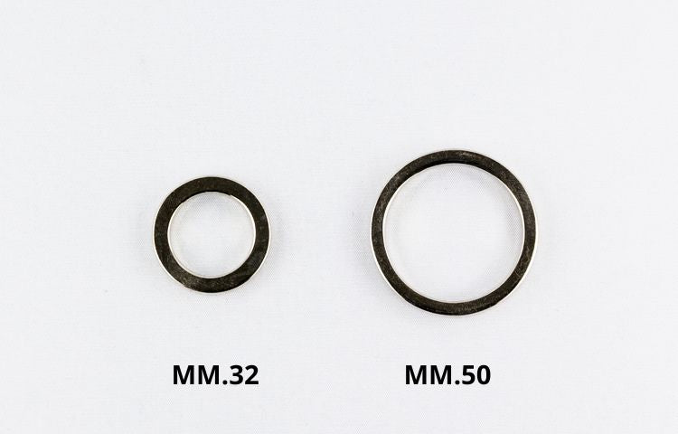 ANELLO PER CHIUSURA IN ZAMA MM. 32 COL.NIKEL