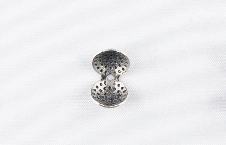 CAPICORDA A CONCHIGLIA IN FERRO MM.10 COL.ARGENTO AMERICA