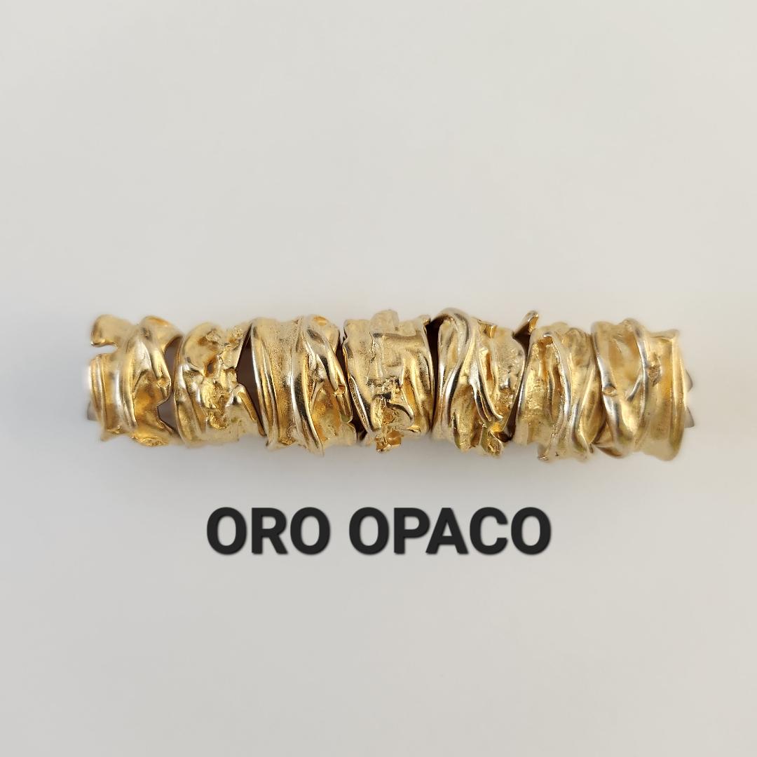 GANCIO X ORECCHINI IN FERRO COL. ORO OPACO