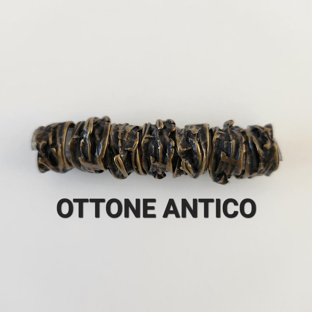 ORECCHINO IN ZAMA MM.14 COL.OTTONE ANTICO