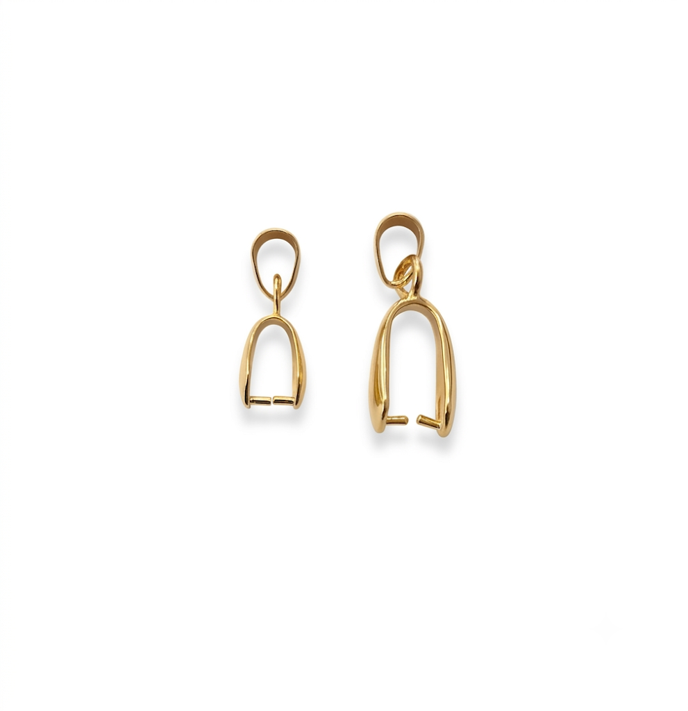 Ganci per ciondoli in ottone (pack. pz. 1)