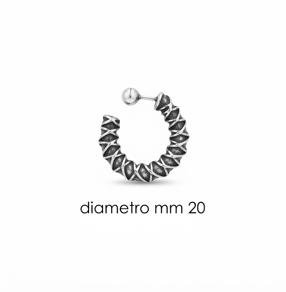 Orecchini in zama ad anello (pack. 1 coppia)