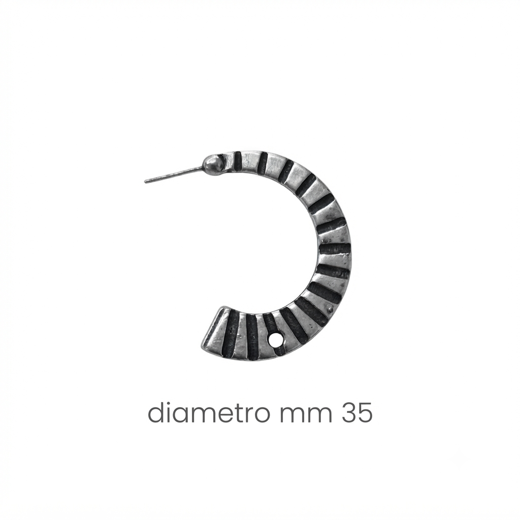 Orecchini in zama ad anello (pack. 1 coppia)
