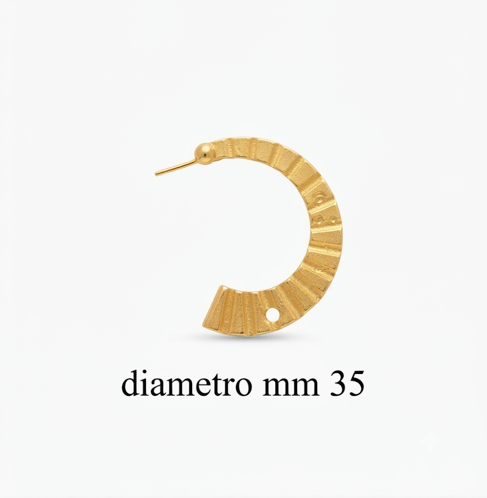 Orecchini in zama ad anello (pack. 1 coppia)