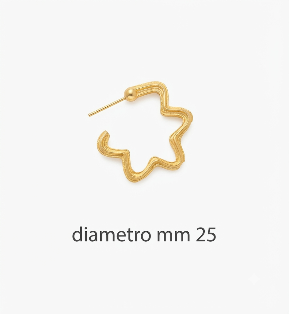 Orecchini in zama ad anello (pack. 1 coppia)