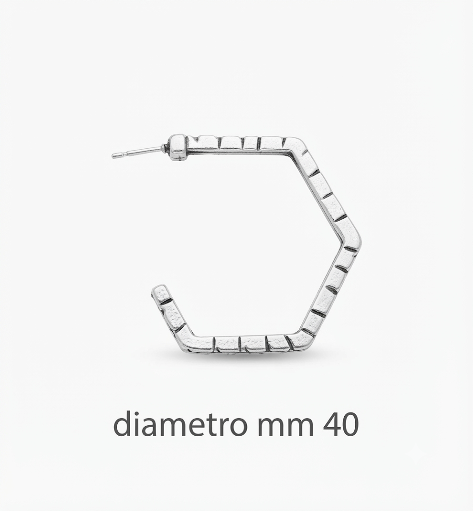 Orecchini in zama ad anello (pack. 1 coppia)