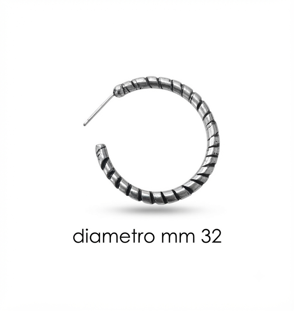 Orecchini in zama ad anello (pack. 1 coppia)