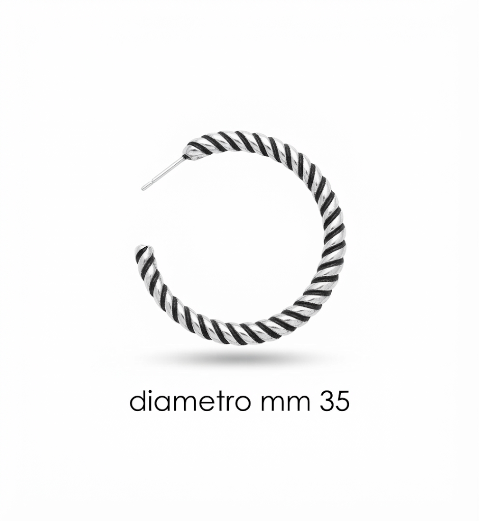 Orecchini in zama ad anello (pack. 1 coppia)
