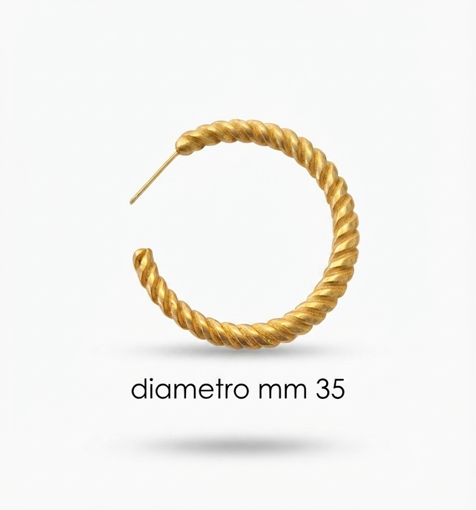 Orecchini in zama ad anello (pack. 1 coppia)