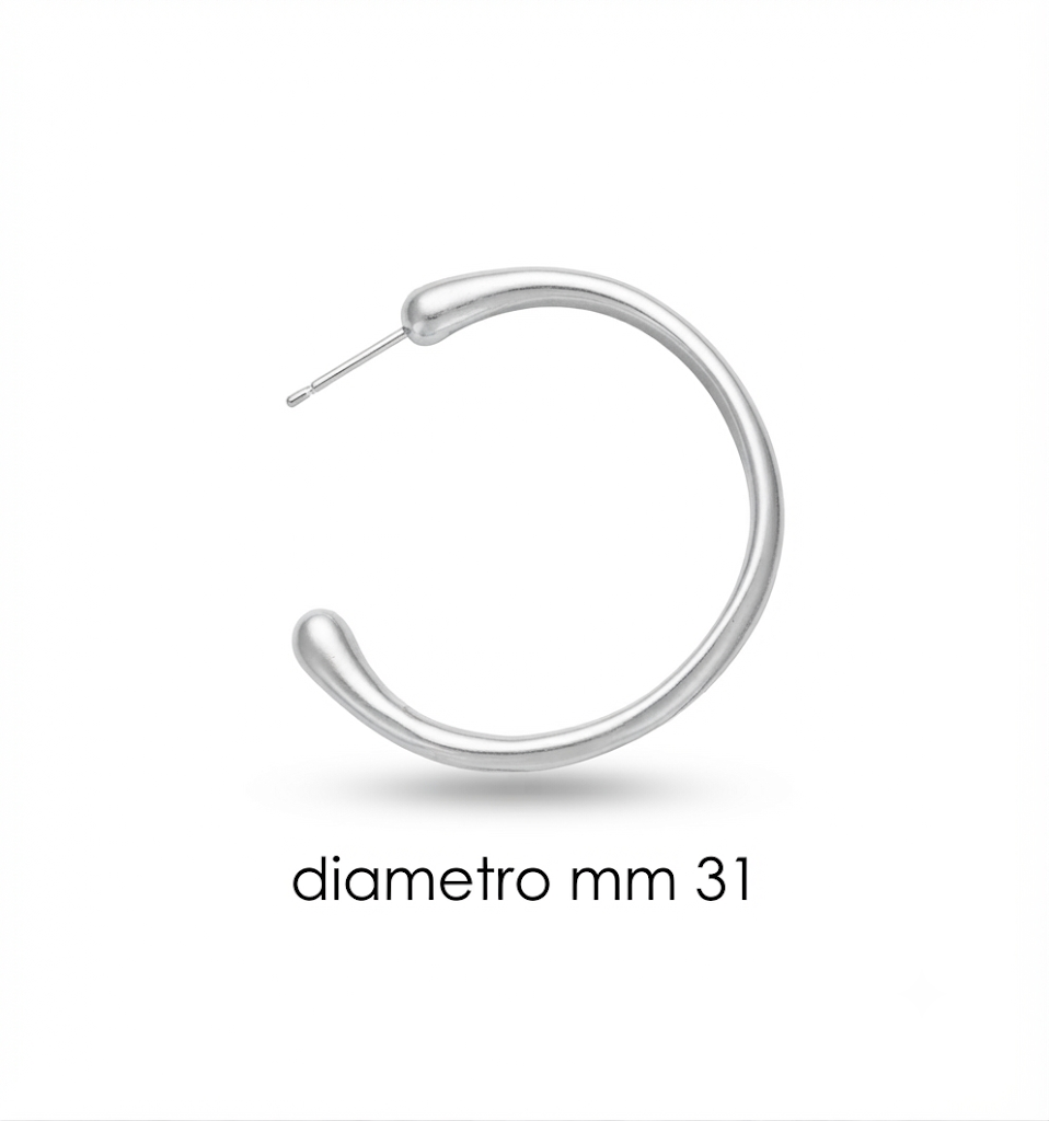 Orecchini in zama ad anello (pack. 1 coppia)
