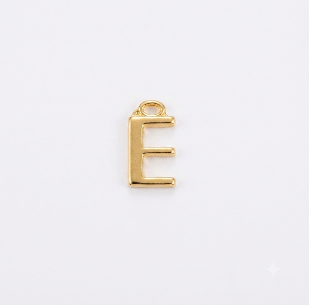 Lettere in zama in stampatello altezza compreso anellino mm. 19 (pack 1 pz.)
