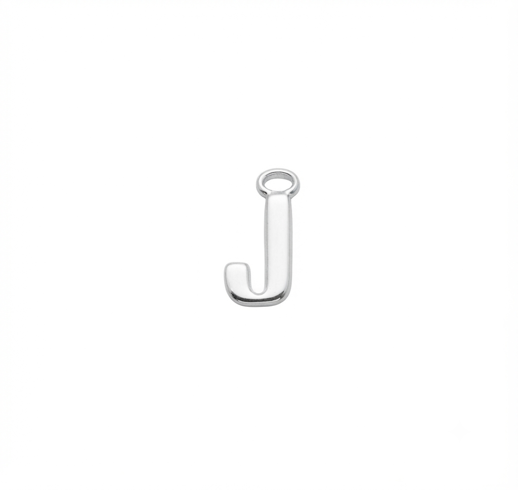 Lettere in zama in stampatello altezza compreso anellino mm. 19 (pack 1 pz.)