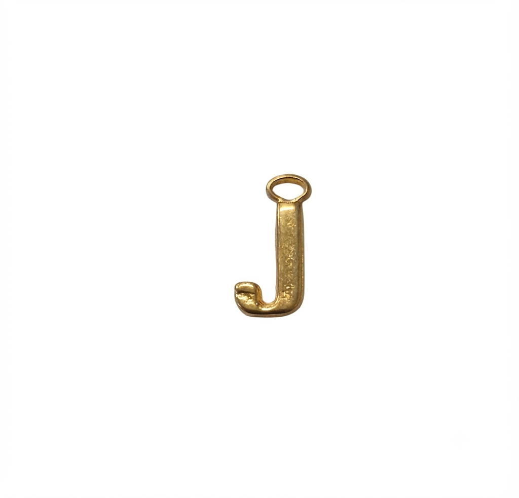 Lettere in zama in stampatello altezza compreso anellino mm. 19 (pack 1 pz.)