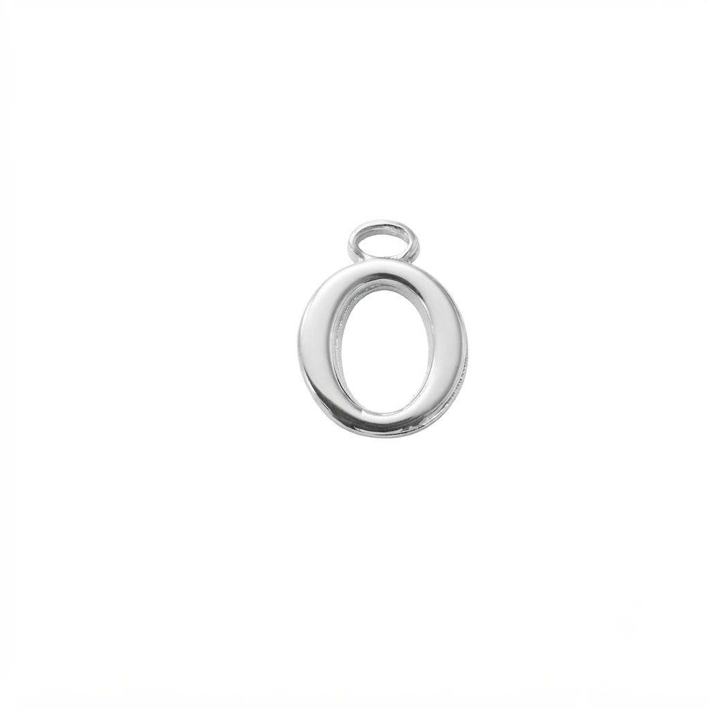 Lettere in zama in stampatello altezza compreso anellino mm. 19 (pack 1 pz.)