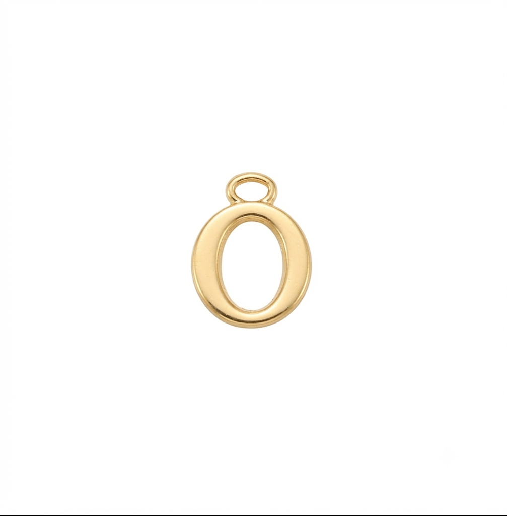 Lettere in zama in stampatello altezza compreso anellino mm. 19 (pack 1 pz.)