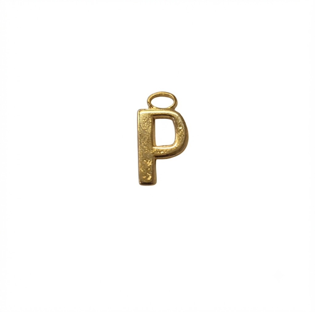 Lettere in zama in stampatello altezza compreso anellino mm. 19 (pack 1 pz.)