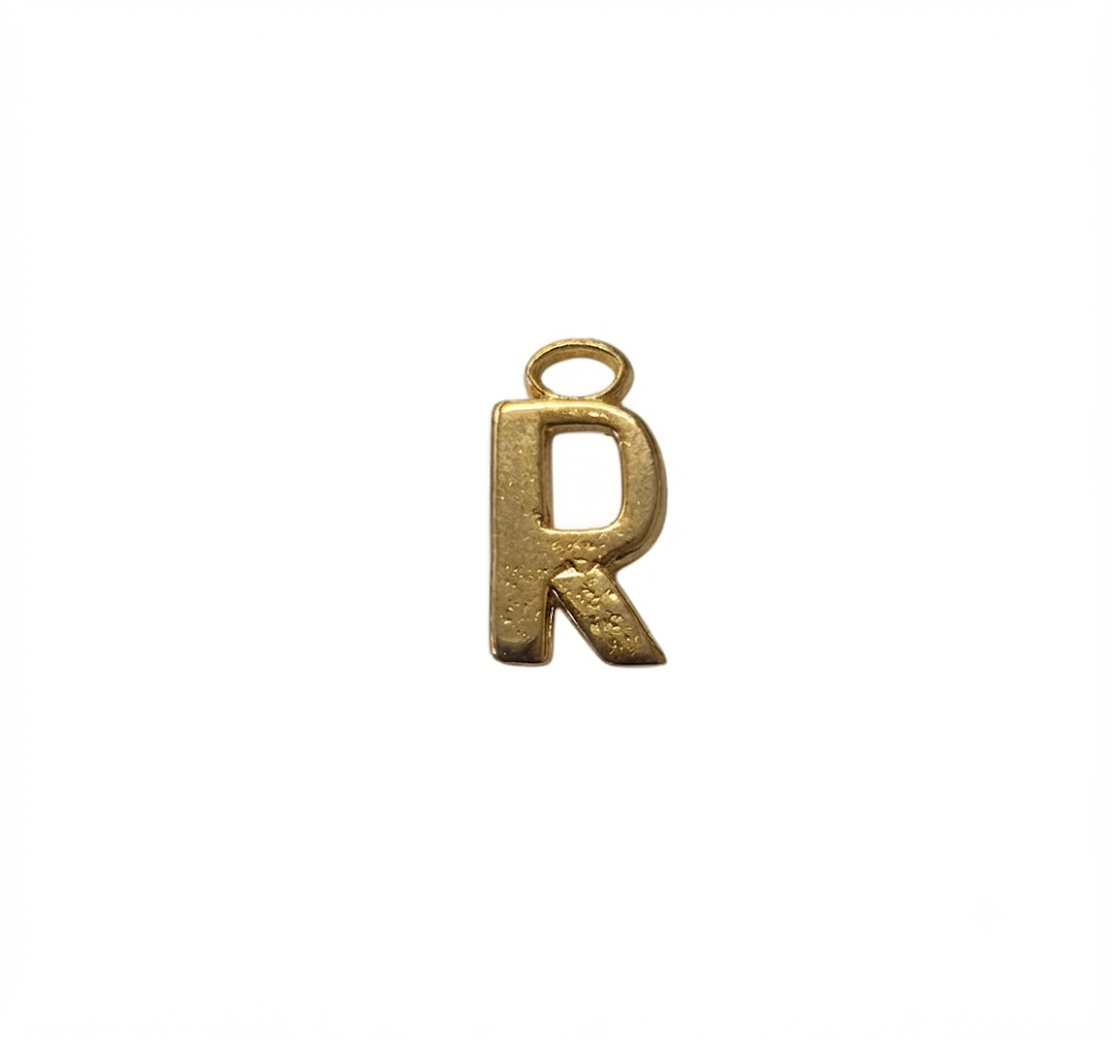 Lettere in zama in stampatello altezza compreso anellino mm. 19 (pack 1 pz.)
