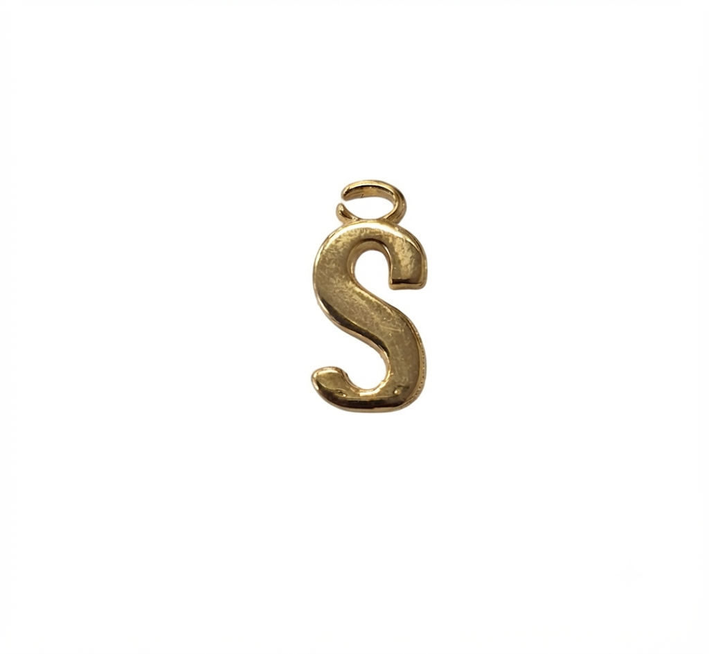 Lettere in zama in stampatello altezza compreso anellino mm. 19 (pack 1 pz.)