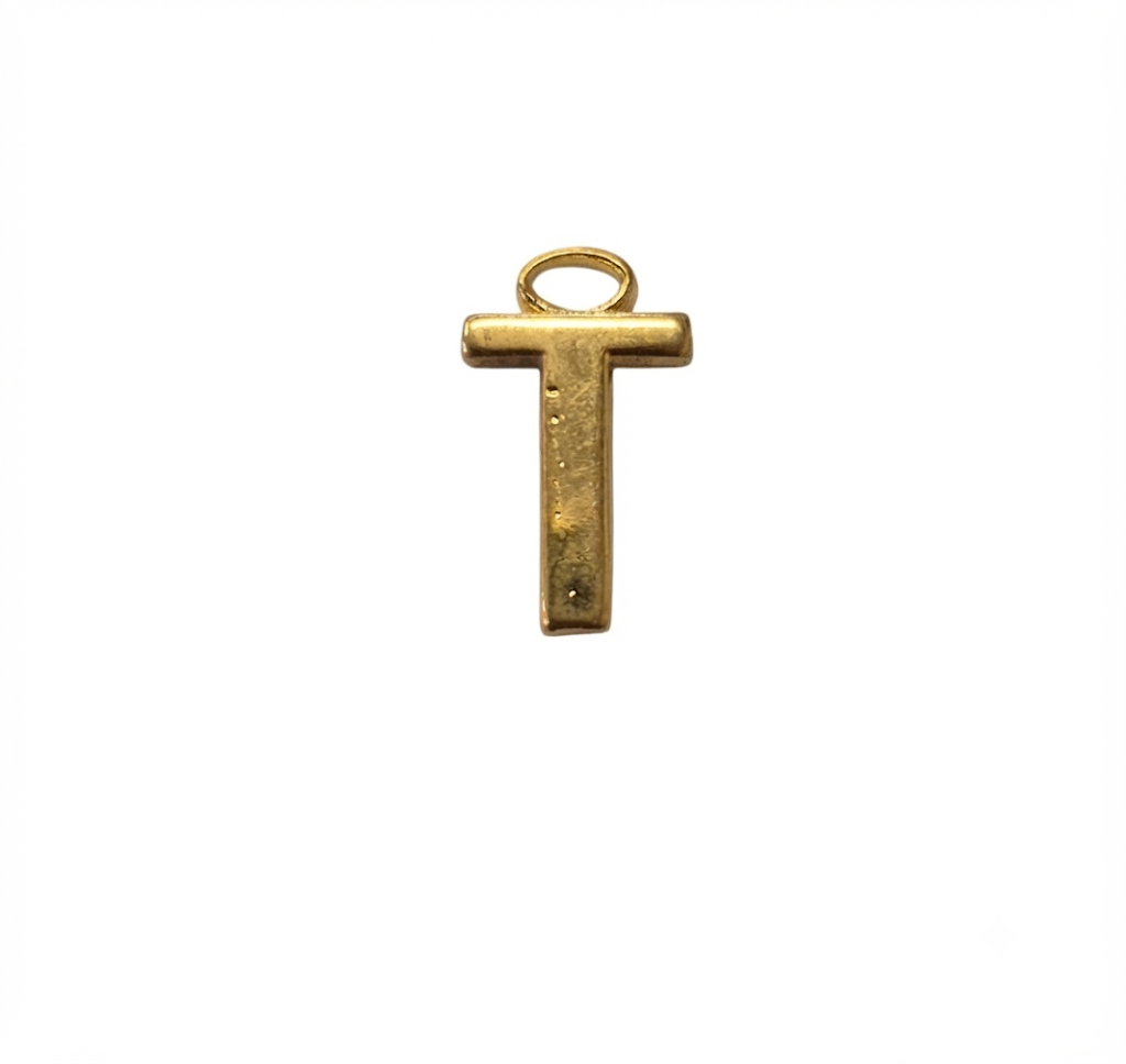 Lettere in zama in stampatello altezza compreso anellino mm. 19 (pack 1 pz.)