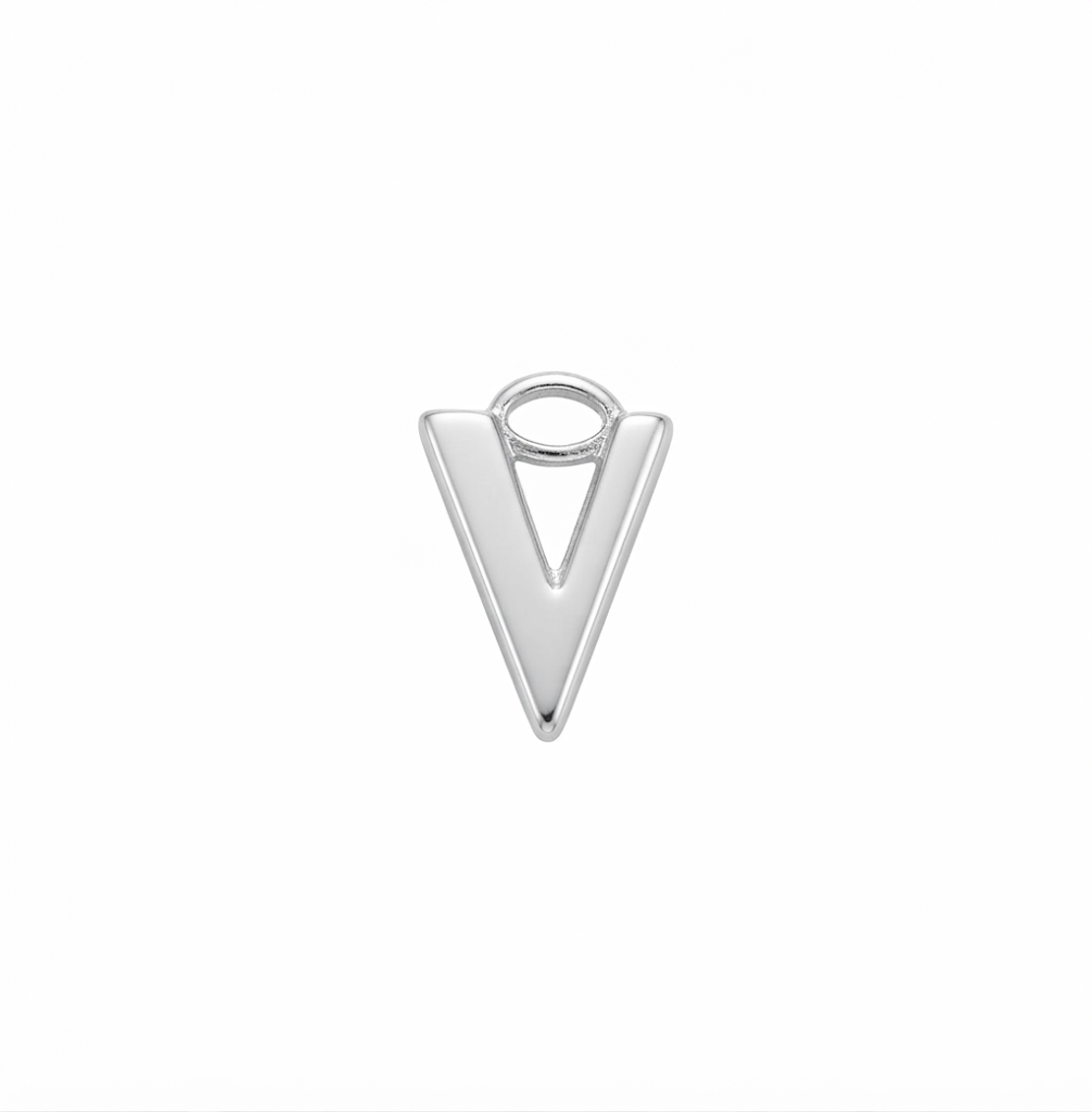 Lettere in zama in stampatello altezza compreso anellino mm. 19 (pack 1 pz.)