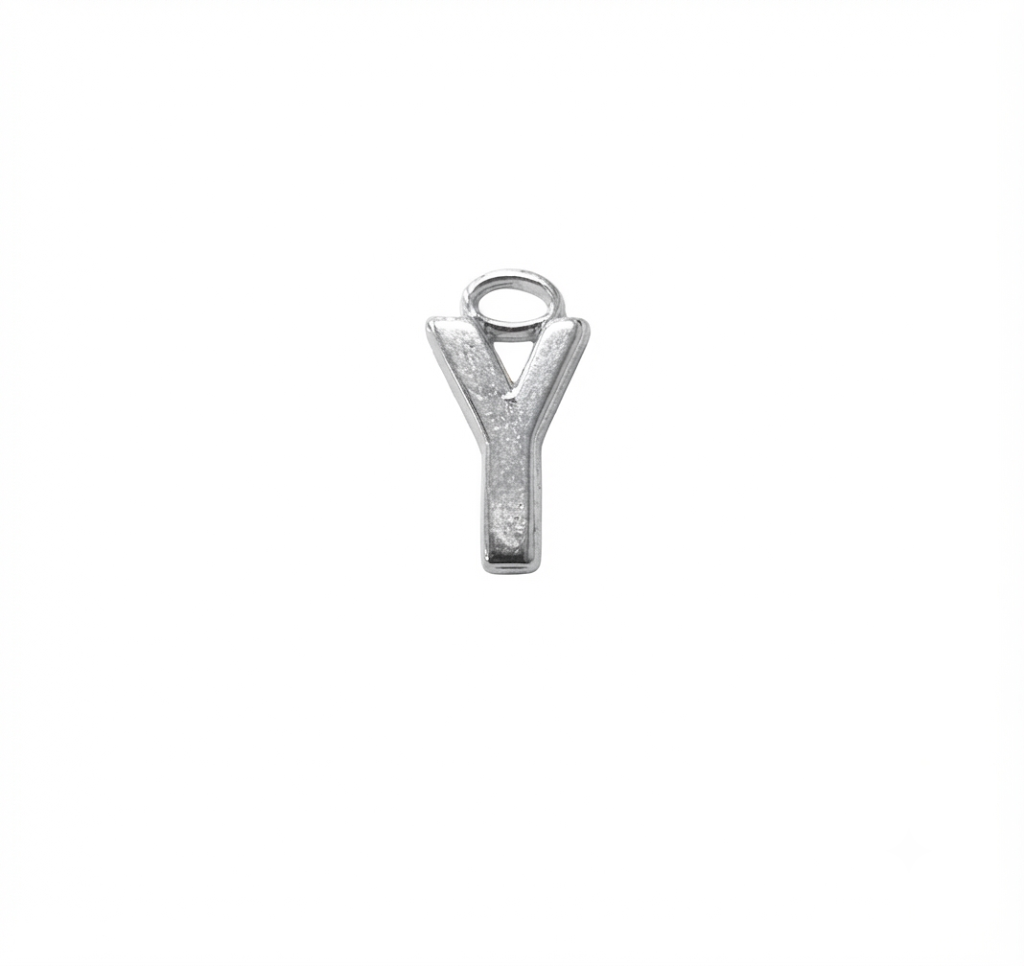 Lettere in zama in stampatello altezza compreso anellino mm. 19 (pack 1 pz.)
