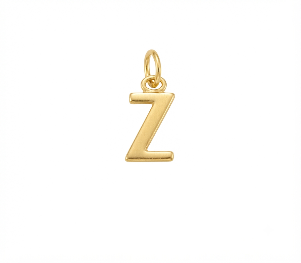 Lettere in zama in stampatello altezza compreso anellino mm. 19 (pack 1 pz.)